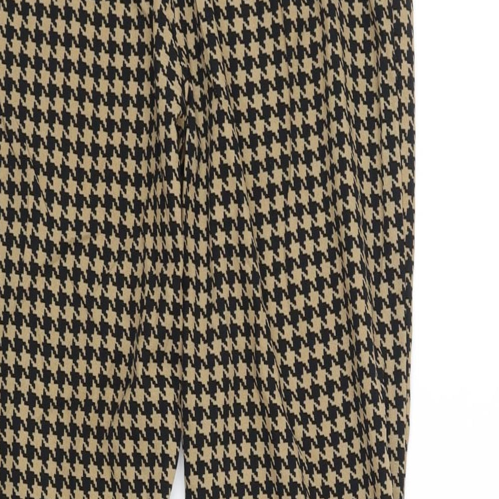 Emory Park Womens Gold Geometric  Trousers  Size M L30 in