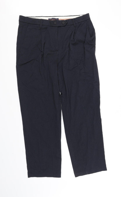 Womens UK Size 14 Marks and Spencer Regular Fit  Blue Trousers