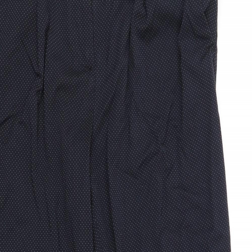 Womens UK Size 14 Marks and Spencer Regular Fit  Blue Trousers