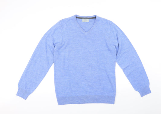 Marks and Spencer Mens Blue   Pullover Jumper Size M