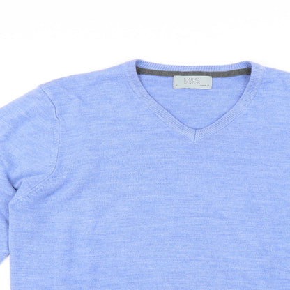 Marks and Spencer Mens Blue   Pullover Jumper Size M