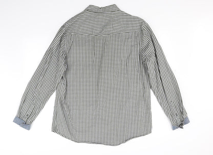 Womens UK Size L Red Herring White Basic Button-Up