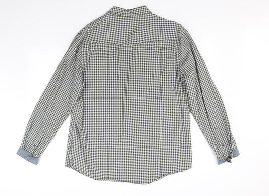 Womens UK Size L Red Herring White Basic Button-Up