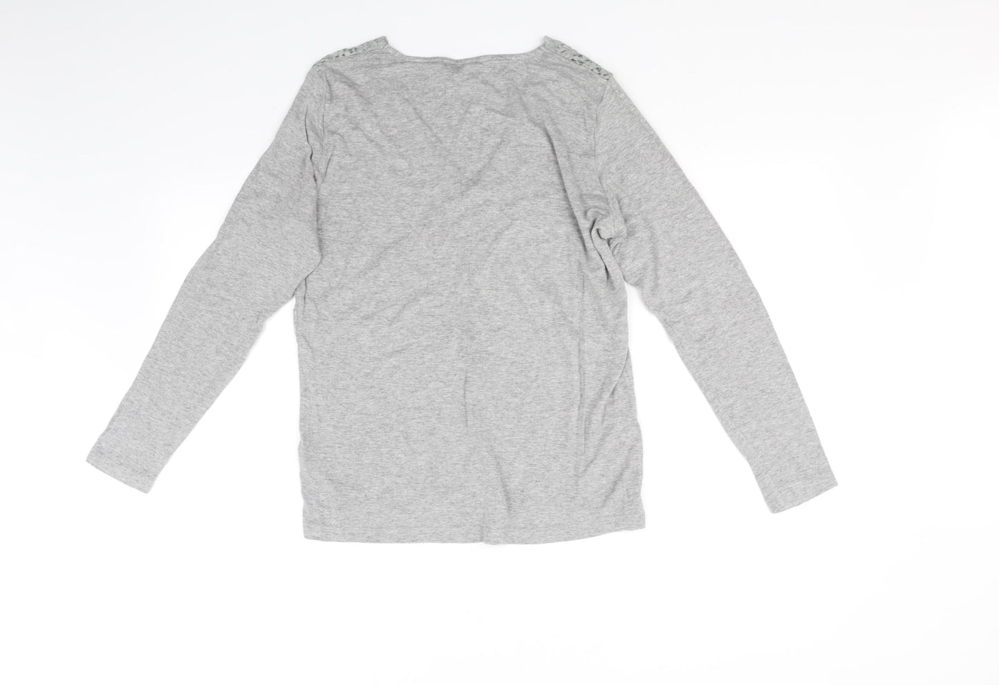 Womens UK Size 14 Dorothy Perkins Grey Basic T-Shirt
