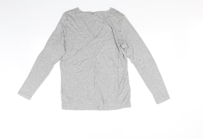 Womens UK Size 14 Dorothy Perkins Grey Basic T-Shirt