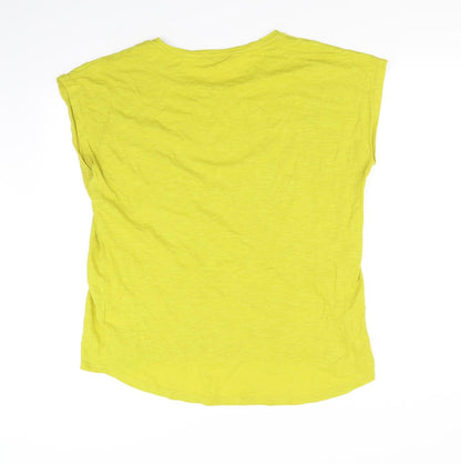 Womens UK Size 16 love tees Yellow Basic T-Shirt
