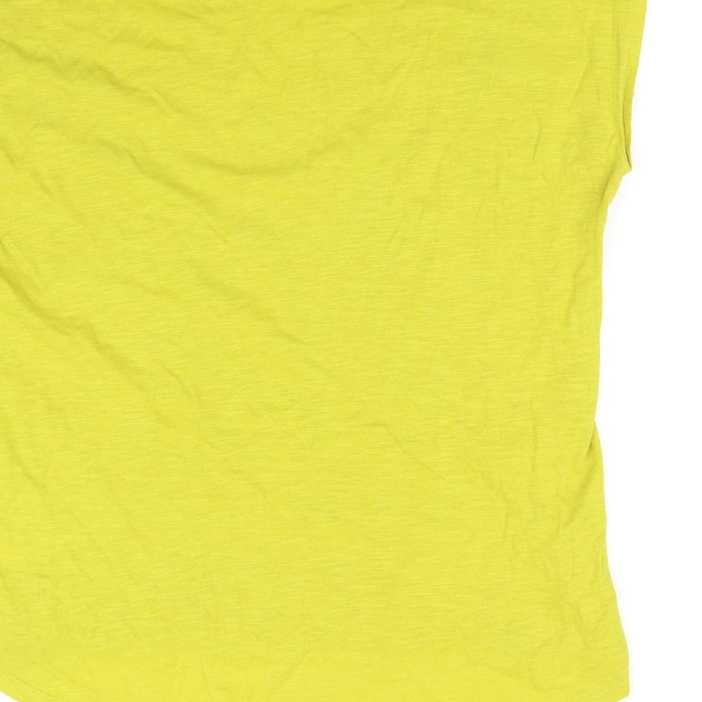 Womens UK Size 16 love tees Yellow Basic T-Shirt