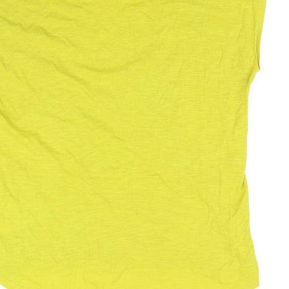Womens UK Size 16 love tees Yellow Basic T-Shirt