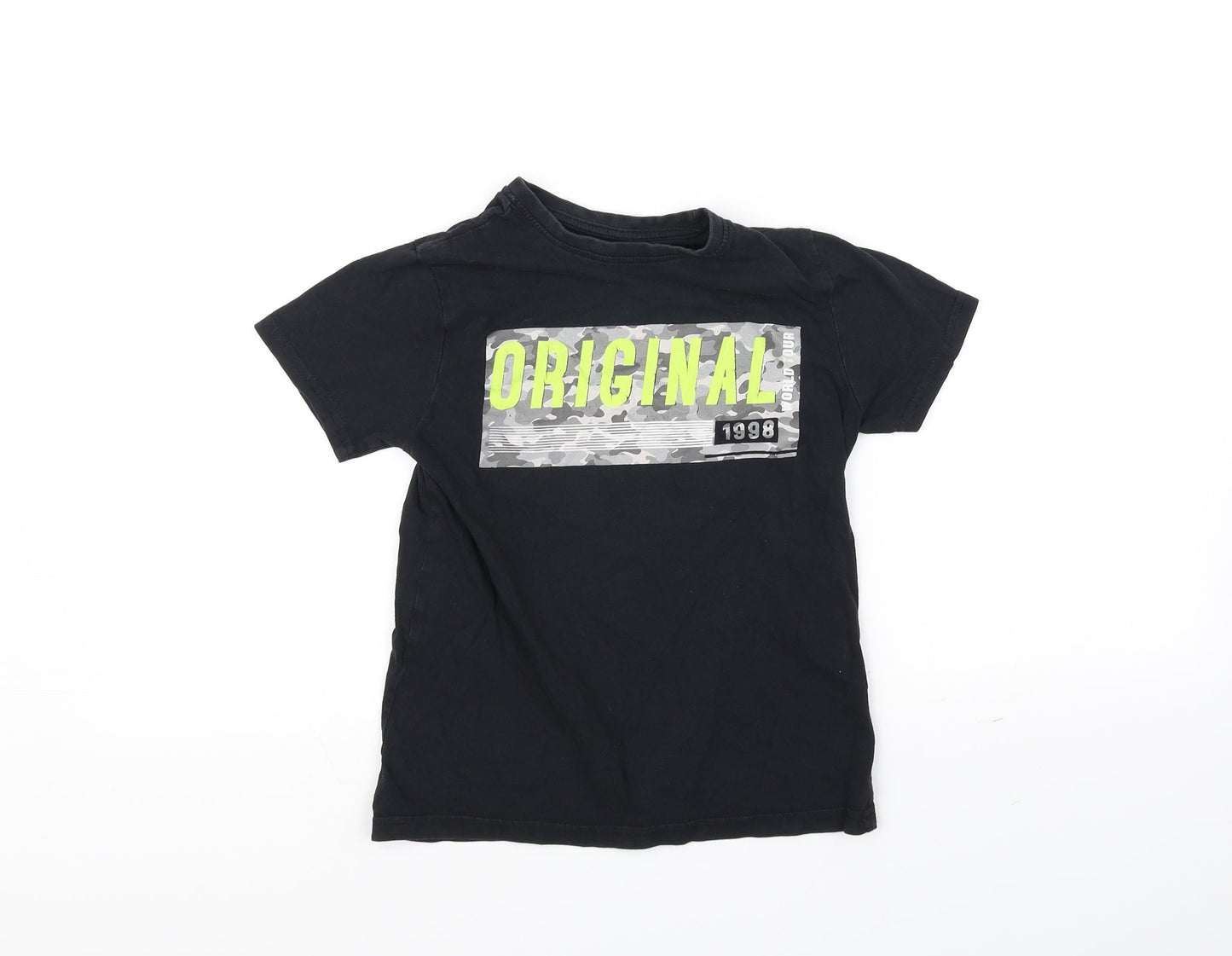 Primark Girls Black   Basic T-Shirt Size 8-9 Years