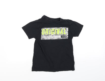 Primark Girls Black   Basic T-Shirt Size 8-9 Years