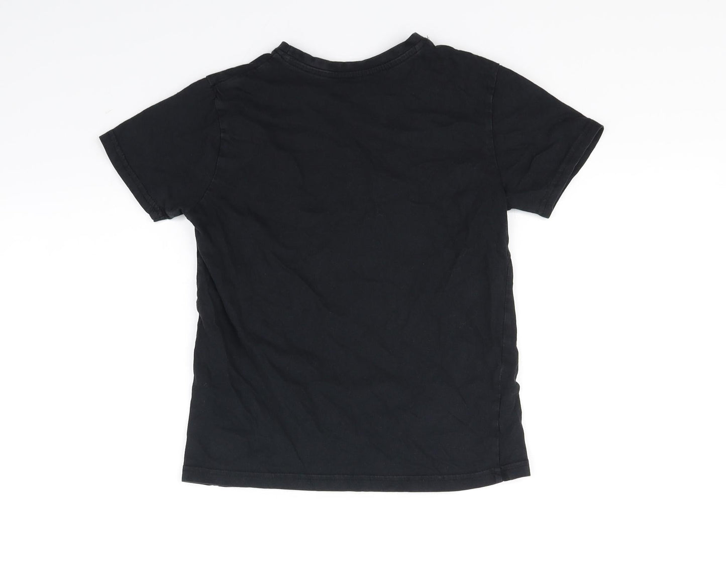 Primark Girls Black   Basic T-Shirt Size 8-9 Years