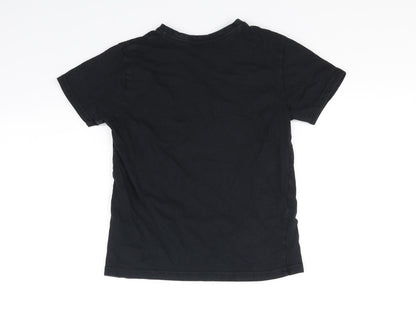 Primark Girls Black   Basic T-Shirt Size 8-9 Years