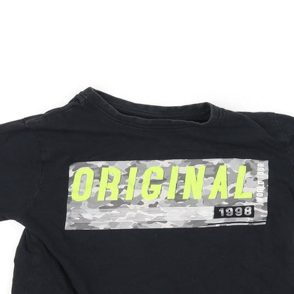 Primark Girls Black   Basic T-Shirt Size 8-9 Years