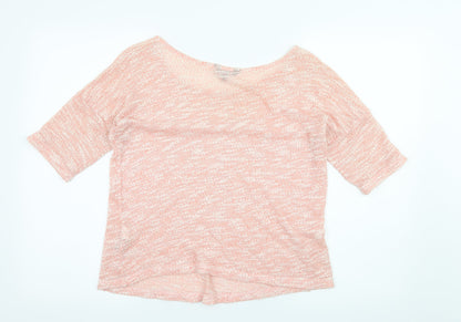 Womens UK Size 10 Limited Collection Pink Basic T-Shirt