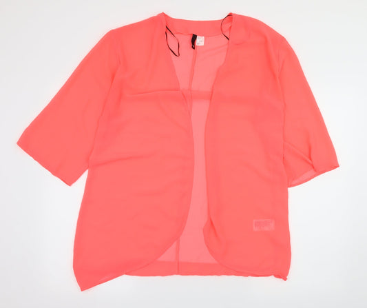 Divided by H&M Womens Orange  Chambray Basic Blouse Size 12