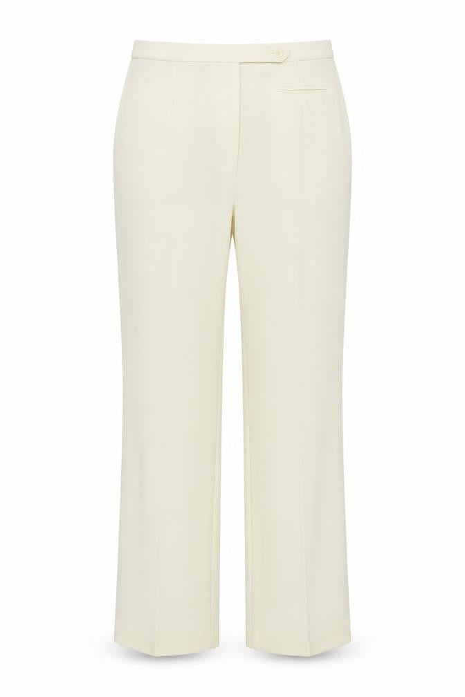 Womens UK Size 14 Bay Regular Fit  Ivory Trousers
