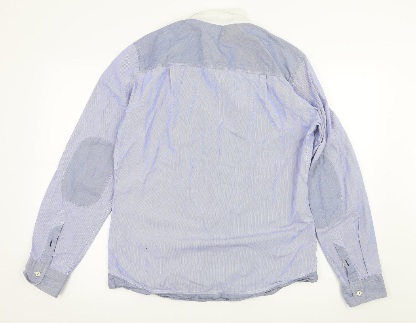 Mens UK Size M NEXT Blue  Button-Up Long Sleeve Casual Shirt