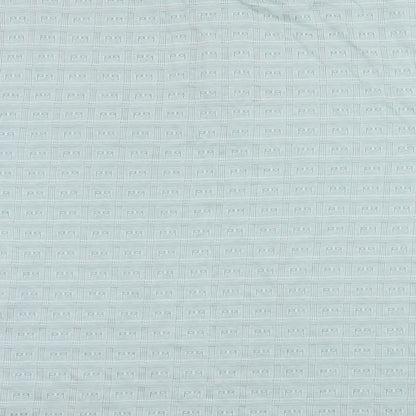 Armando Mens Blue Geometric Jersey  Polo Size M