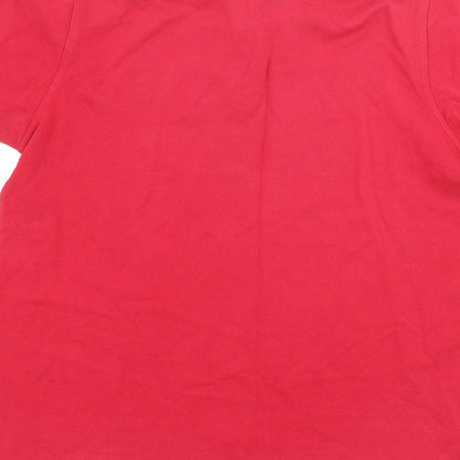 Easy Mens Red  Jersey  Polo Size M