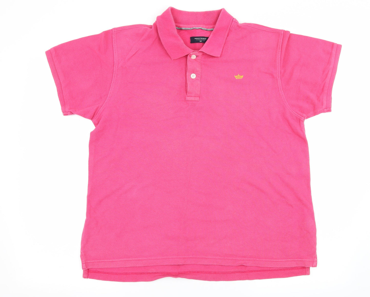 Industrialize  Mens Pink  Jersey  Polo Size M