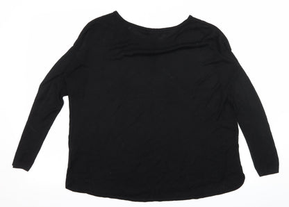 H&M Womens Black  Knit Pullover Jumper Size S