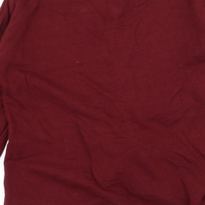 Missguided Womens Red  Jersey Pullover Sweatshirt Size S  - Knot Detail