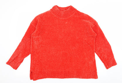 F&F Womens Red  Knit Pullover Jumper Size 14