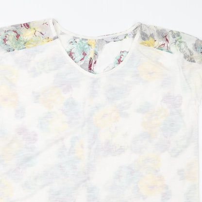 Womens UK Size 12 NEXT Ivory Basic Blouse