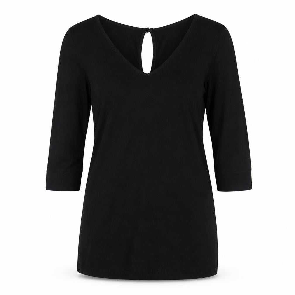 Womens UK Size 12 George Black Basic Blouse