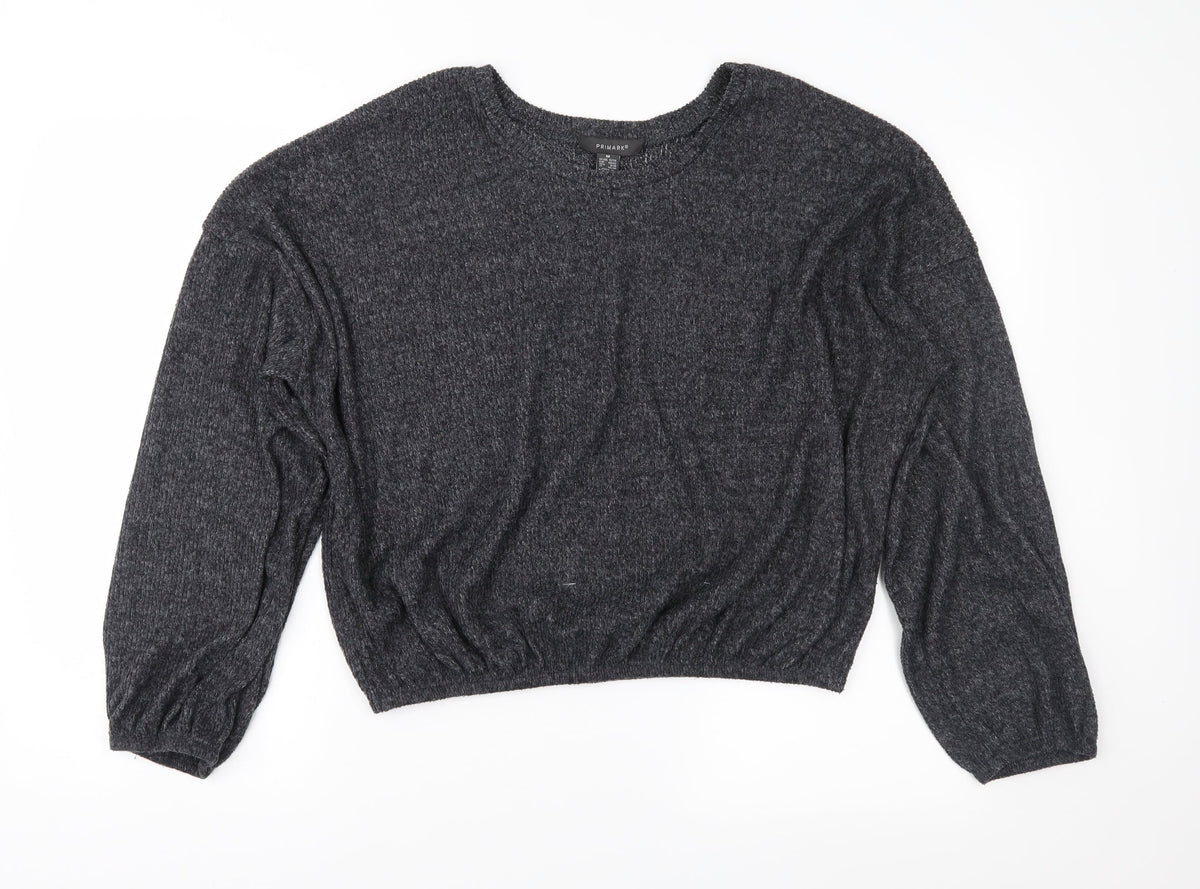 Primark Womens Grey   Pullover Jumper Size M