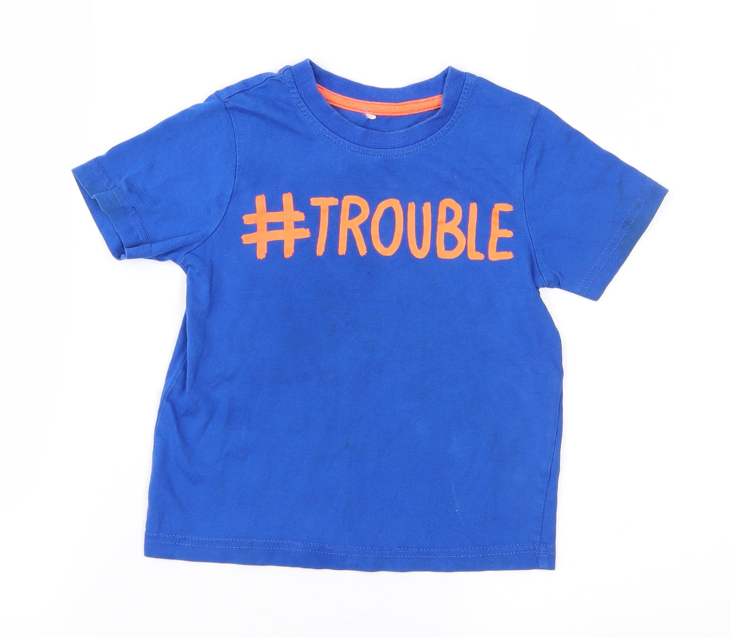 George Boys Blue  Jersey Basic T-Shirt Size 2-3 Years