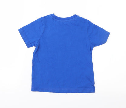 George Boys Blue  Jersey Basic T-Shirt Size 2-3 Years