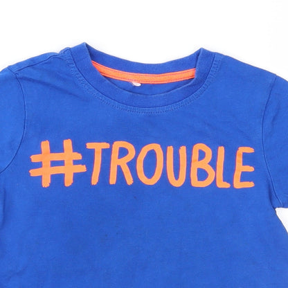 George Boys Blue  Jersey Basic T-Shirt Size 2-3 Years