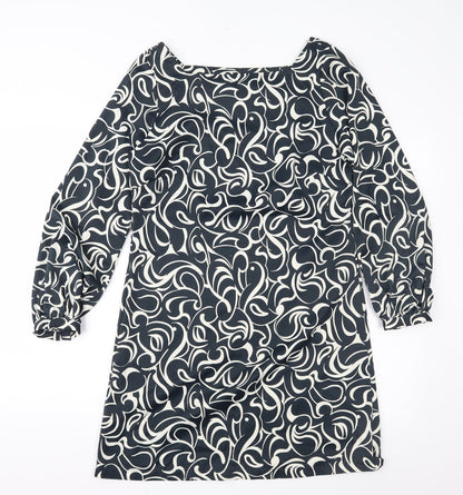 Matalan Womens Blue Geometric  Shift  Size 12