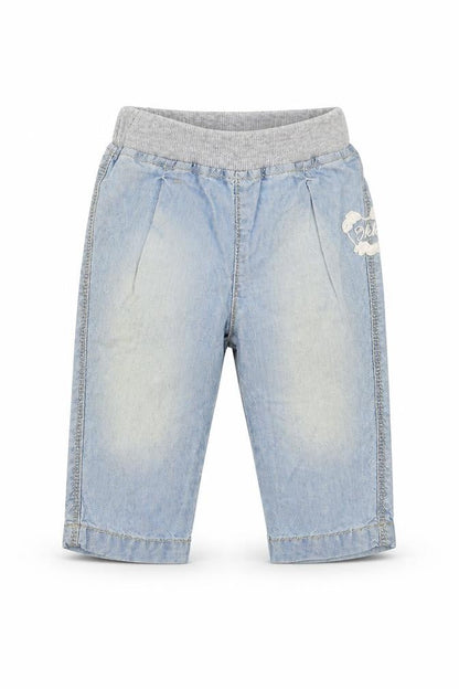 IKKS Baby Blue  Denim Cargo Jeans Size 3-6 Months