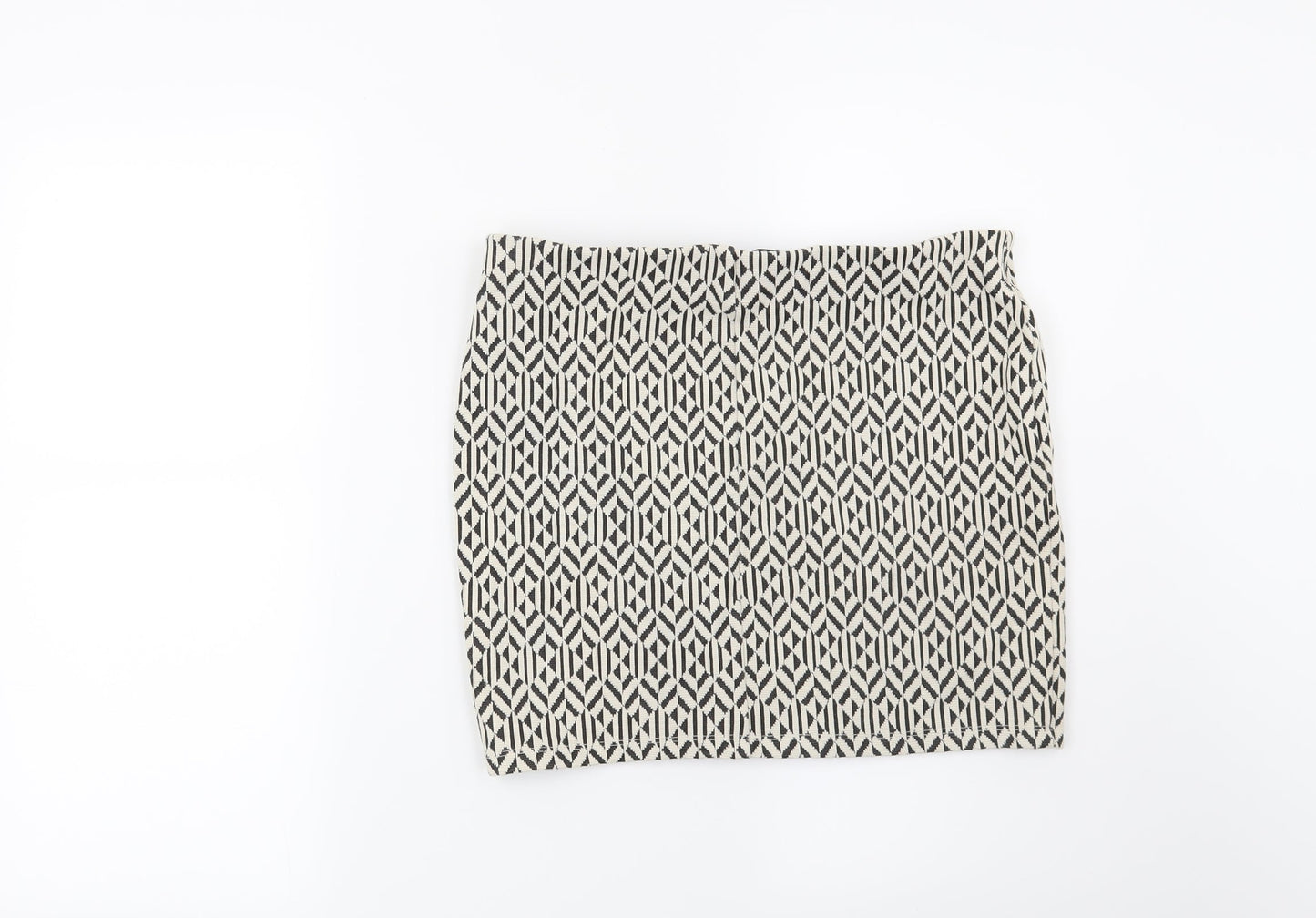 Atmosphere Womens Beige Geometric  Mini Skirt Size 12