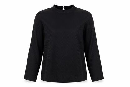 Womens UK Size 14 Preworn Black Basic Blouse