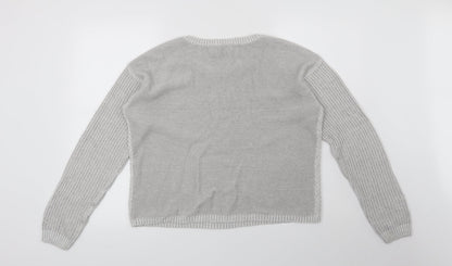 New Look Womens Grey   Pullover Jumper Size 12