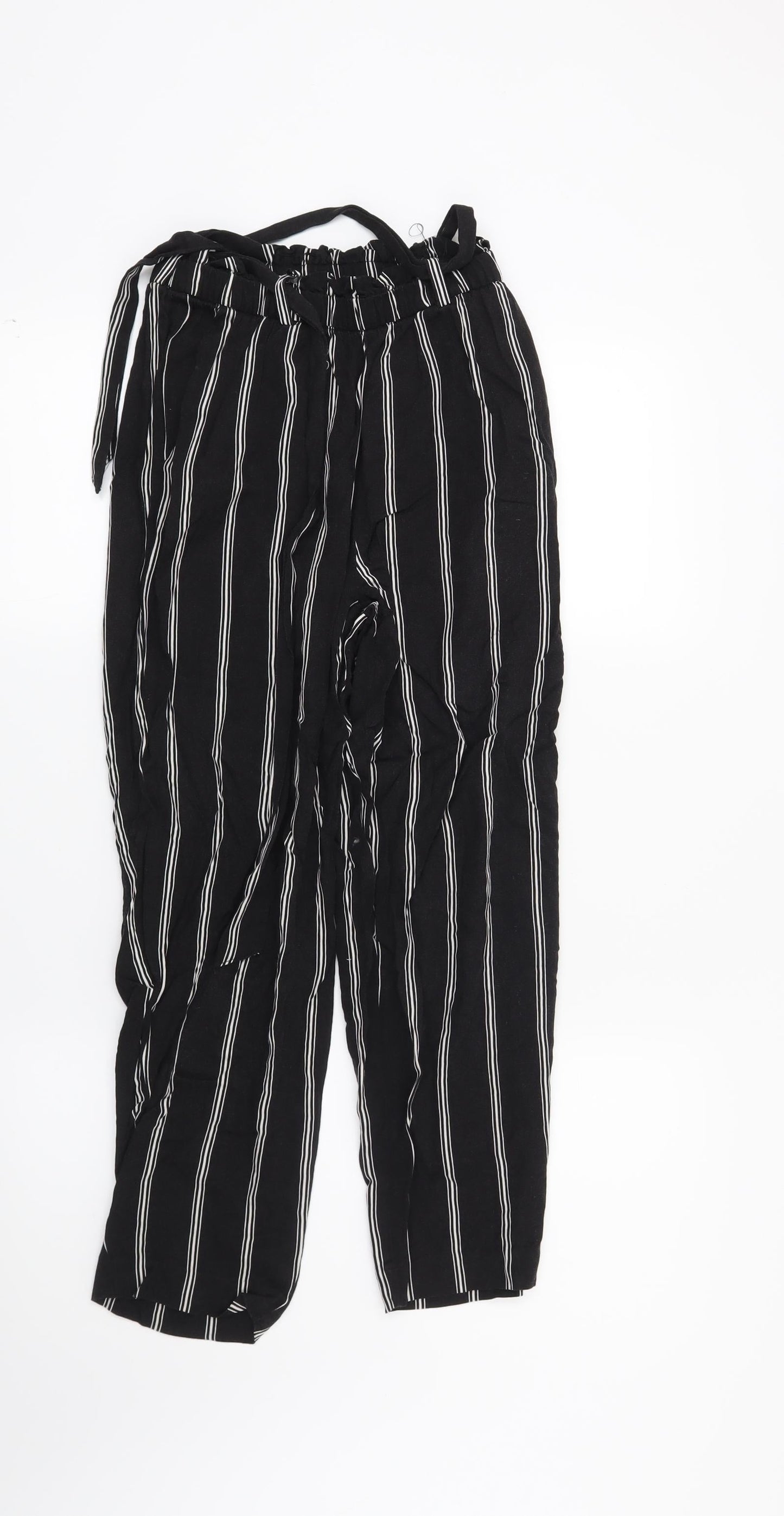 Womens UK Size 6 H&M Regular Fit  Black Trousers