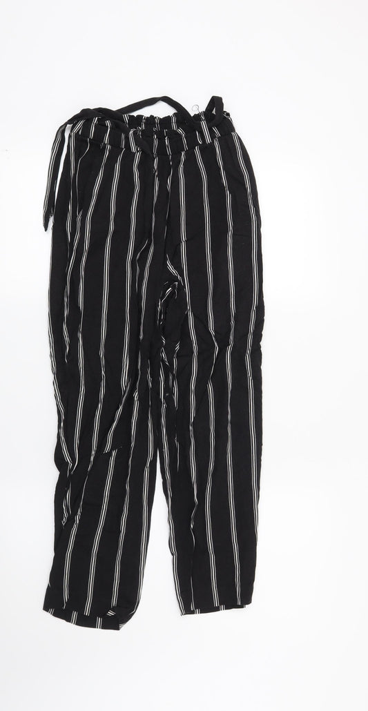Womens UK Size 6 H&M Regular Fit  Black Trousers