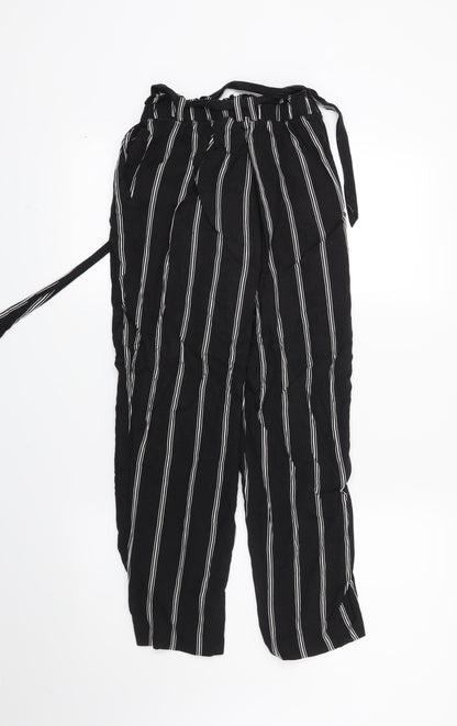 Womens UK Size 6 H&M Regular Fit  Black Trousers