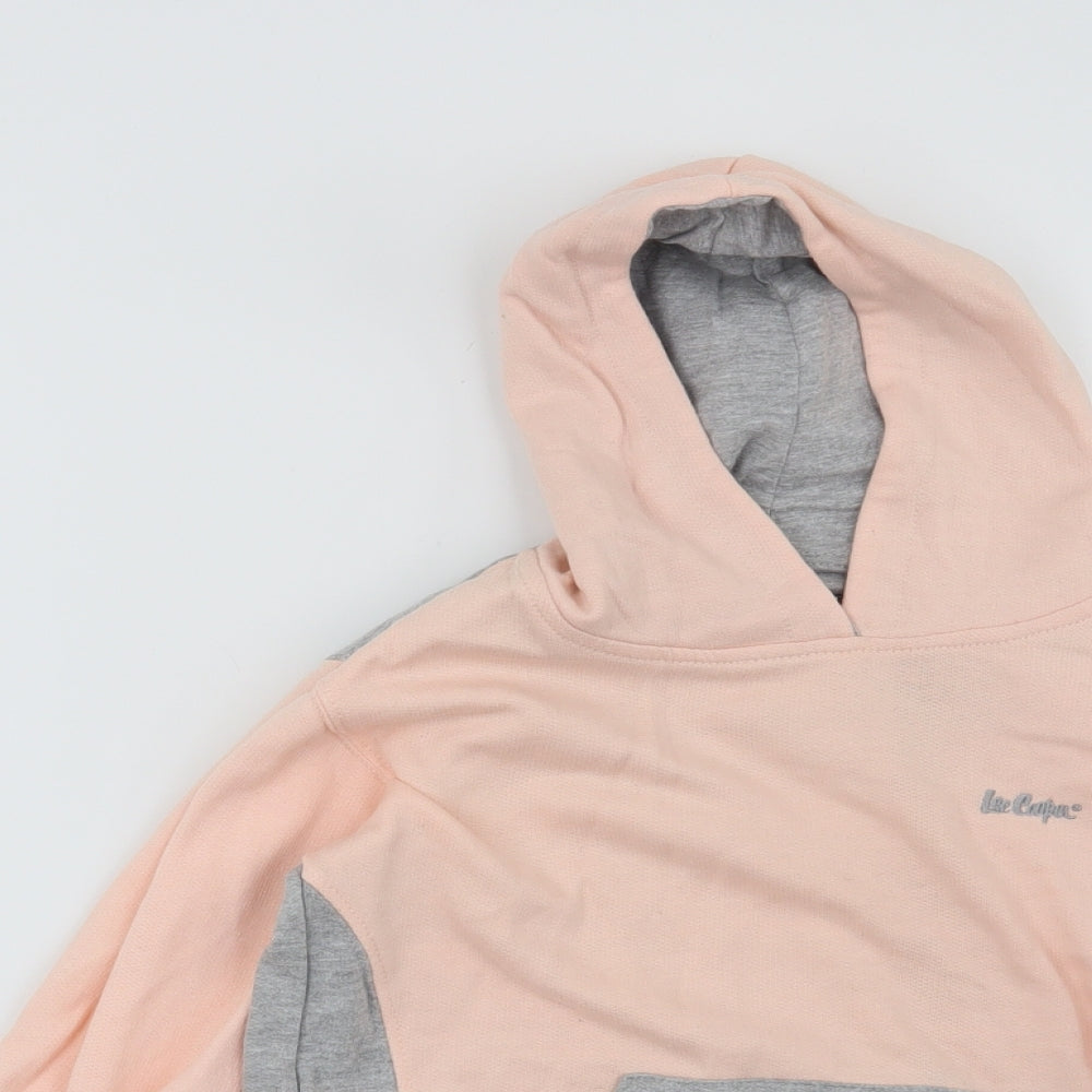 Lee Cooper Girls Pink   Pullover Hoodie Size 9-10 Years