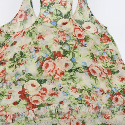 Womens UK Size 8 Topshop Multicoloured Basic Blouse
