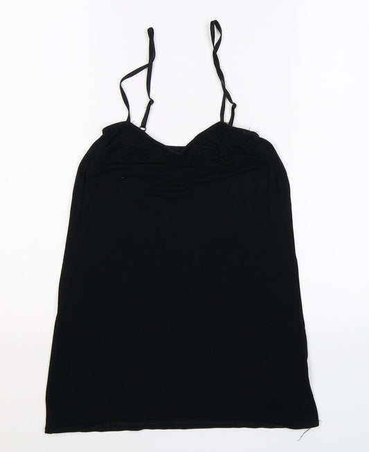 Womens UK Size 10 ASOS Black Basic Tank