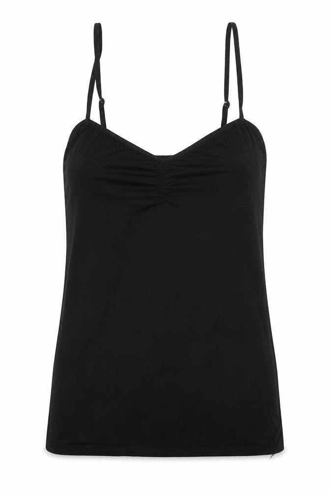 Womens UK Size 10 ASOS Black Basic Tank