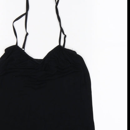 Womens UK Size 10 ASOS Black Basic Tank