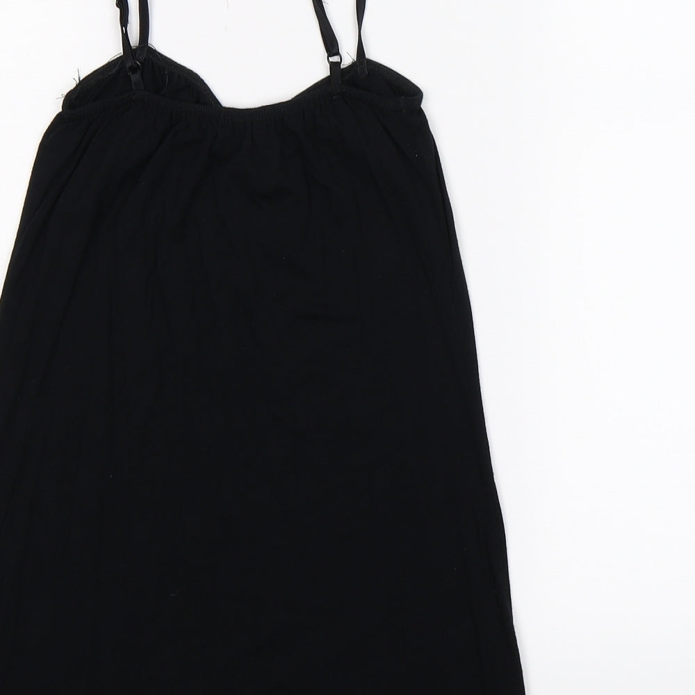 Womens UK Size 10 ASOS Black Basic Tank