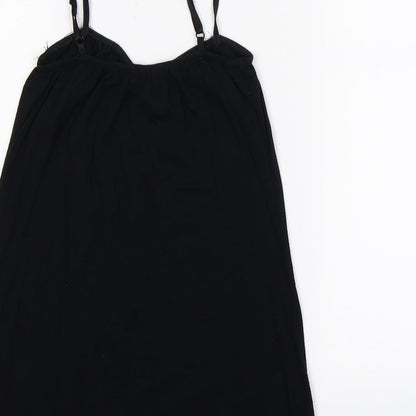 Womens UK Size 10 ASOS Black Basic Tank