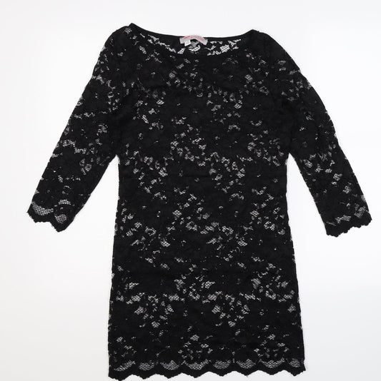 ASOS Womens Black  Lace Mini  Size 10