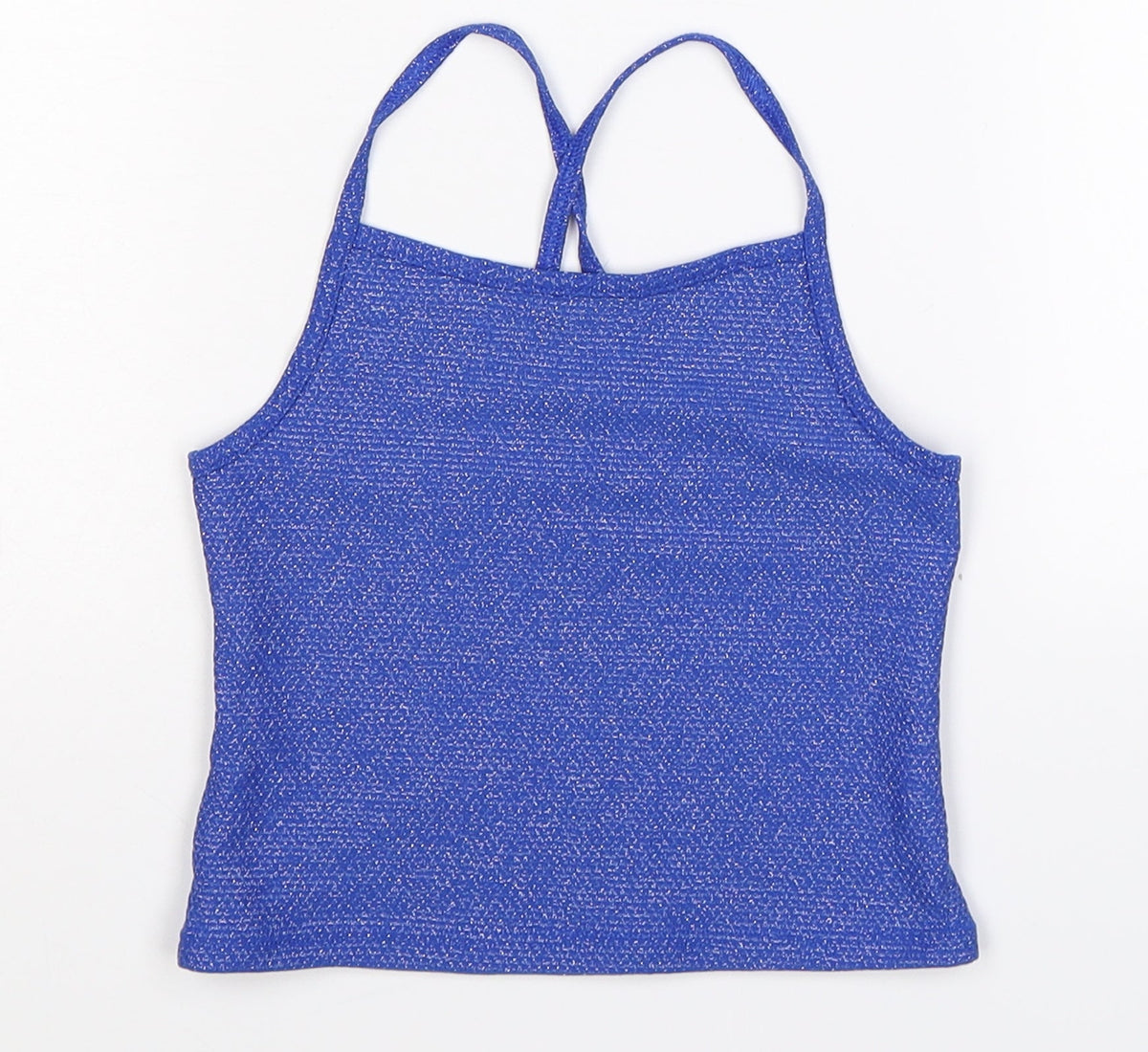Marks & Spencer Girls Blue   Basic Tank Size 7-8 Years